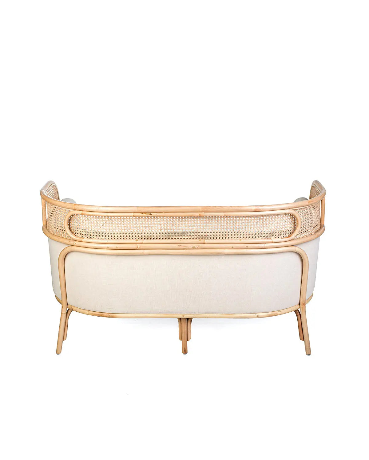 BELLA Duo Rattan Sofa White | Boho Living Room