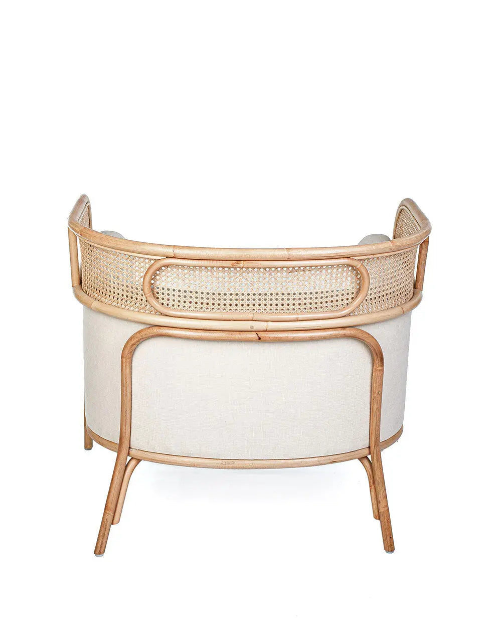 BELLA Solo Rattan Sofa White | Boho Living Chair