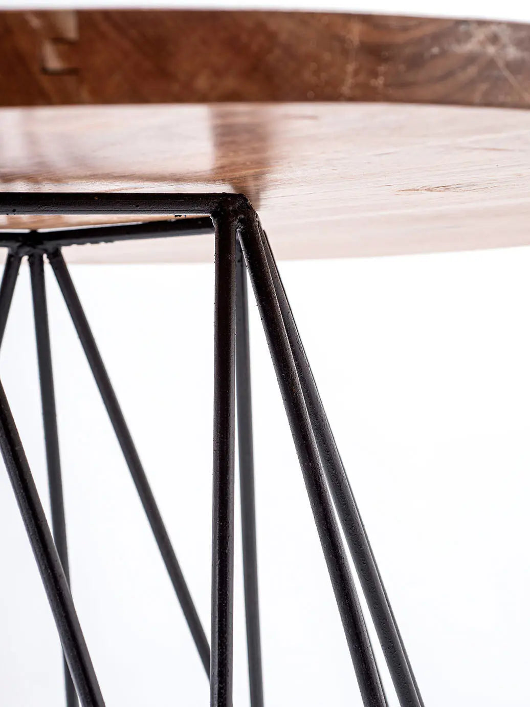 SABINA Round Bar Table Ø90 cm | Handcrafted Industrial Style
