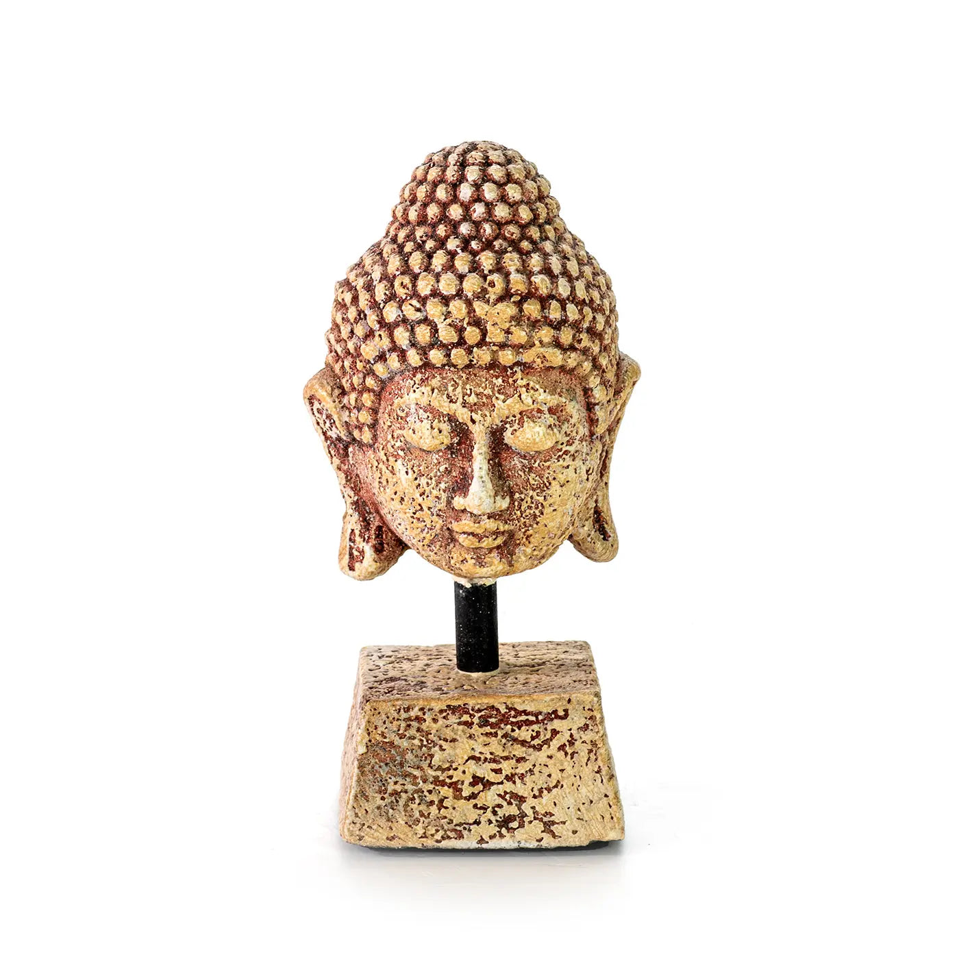 BUDDHA Sculpture Head Small 10x22 cm | Peaceful Home Decor