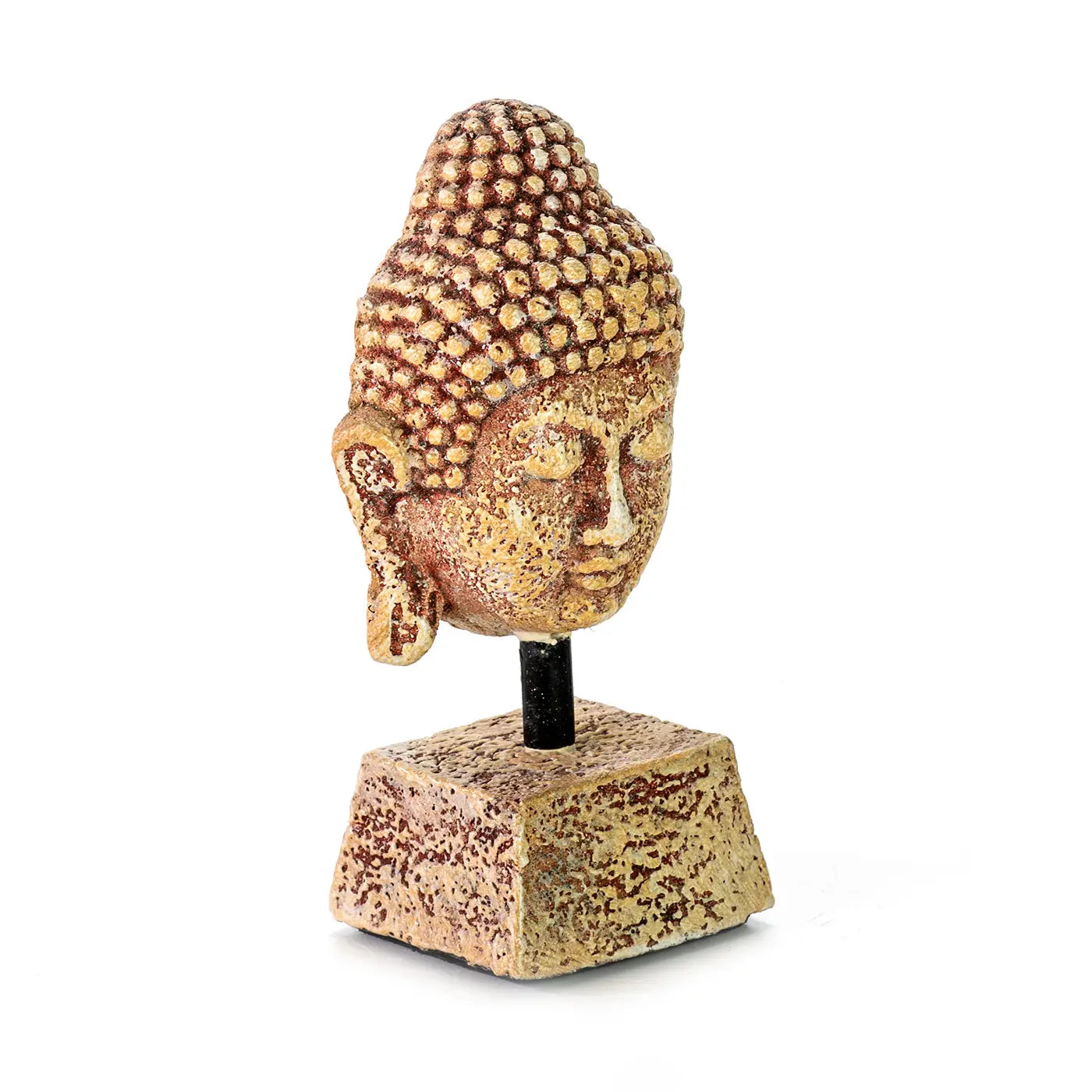 BUDDHA Sculpture Head Small 10x22 cm | Peaceful Home Decor