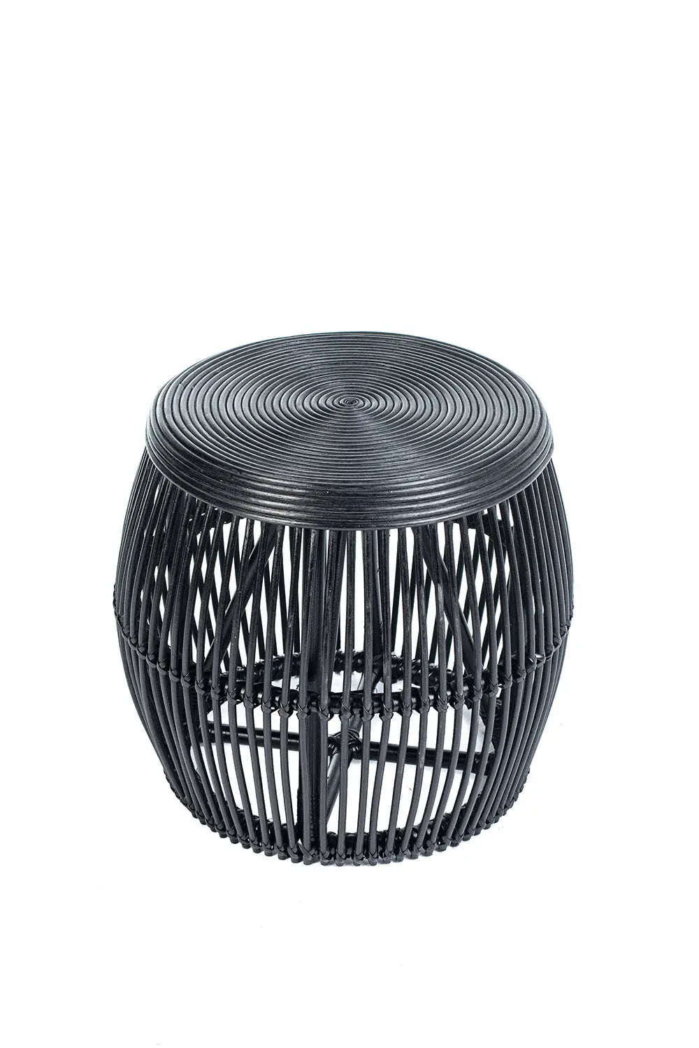 BILBAO Rattan Coffee Table Black 45 cm | Boho Living