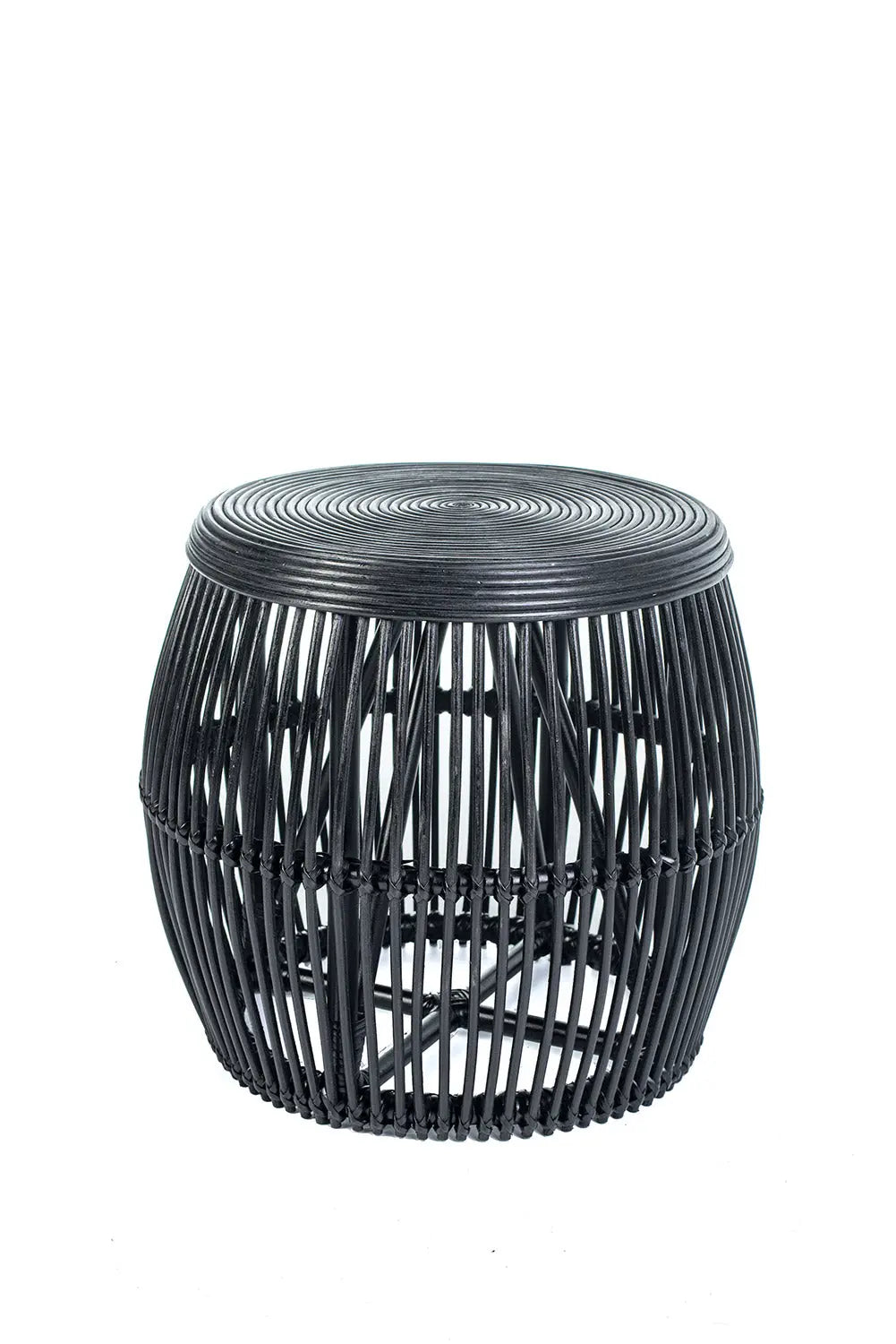 BILBAO Rattan Coffee Table Black 45 cm | Boho Living