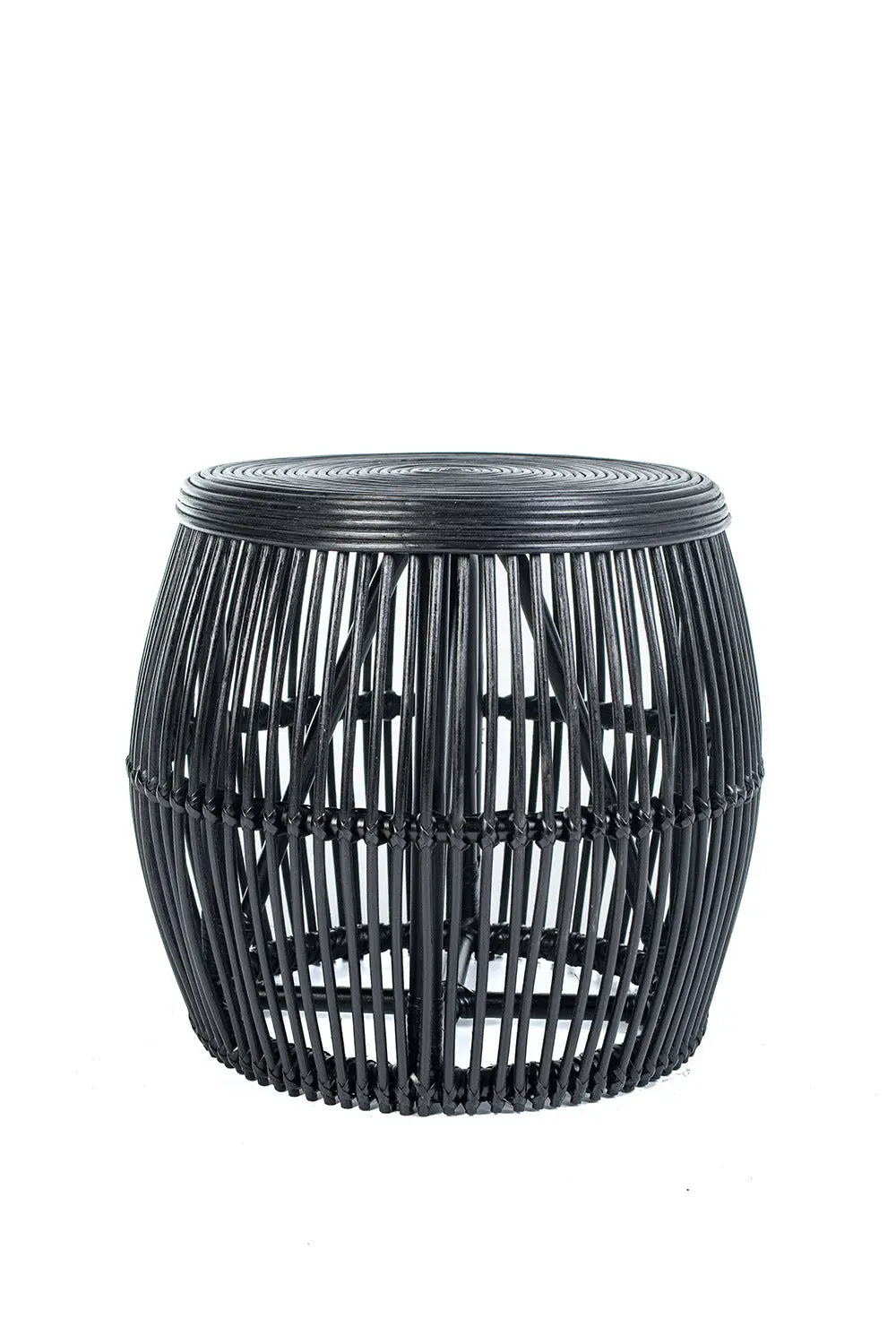 BILBAO Rattan Coffee Table Black 45 cm | Boho Living