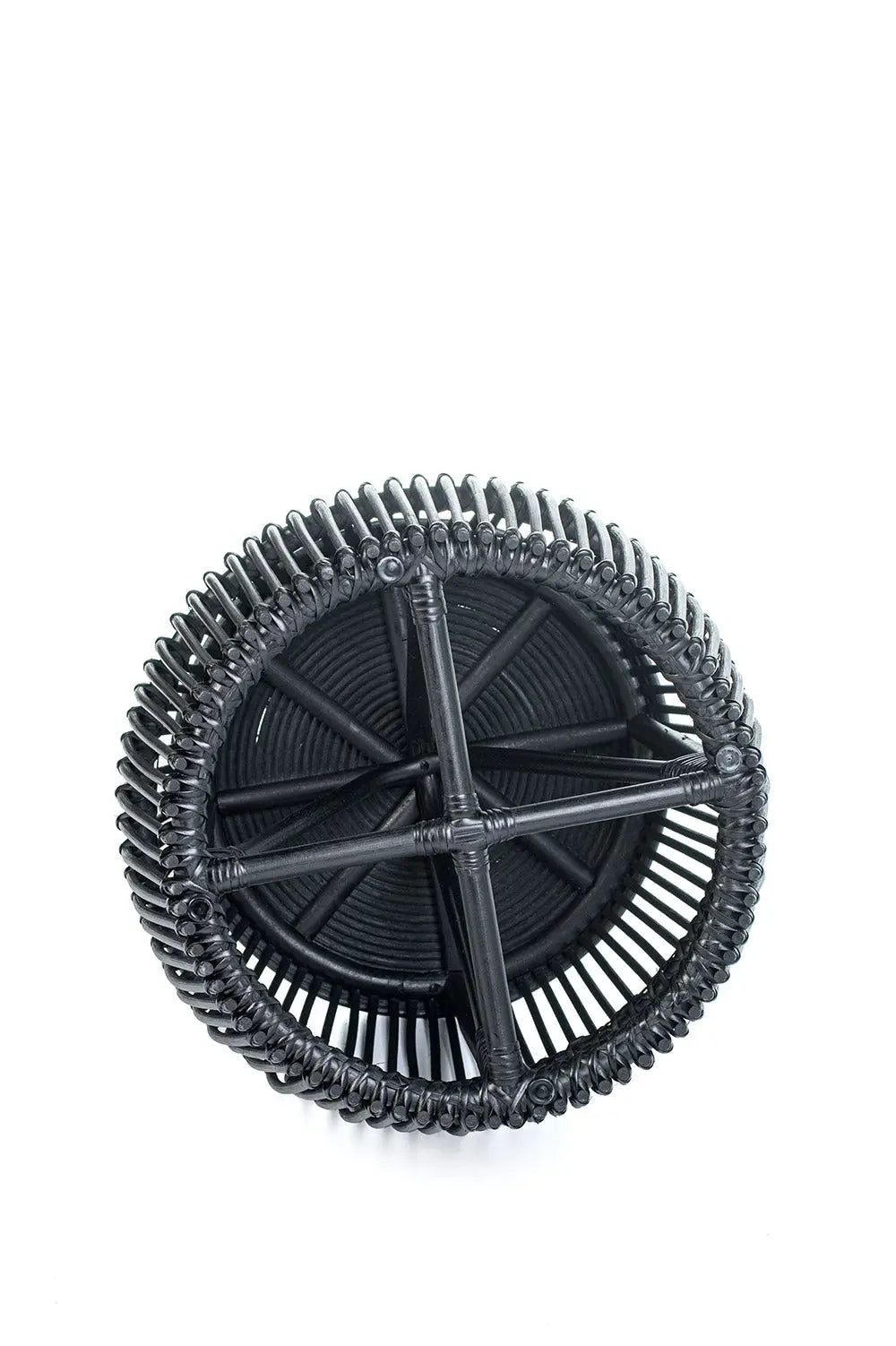 BILBAO Rattan Coffee Table Black 45 cm | Boho Living