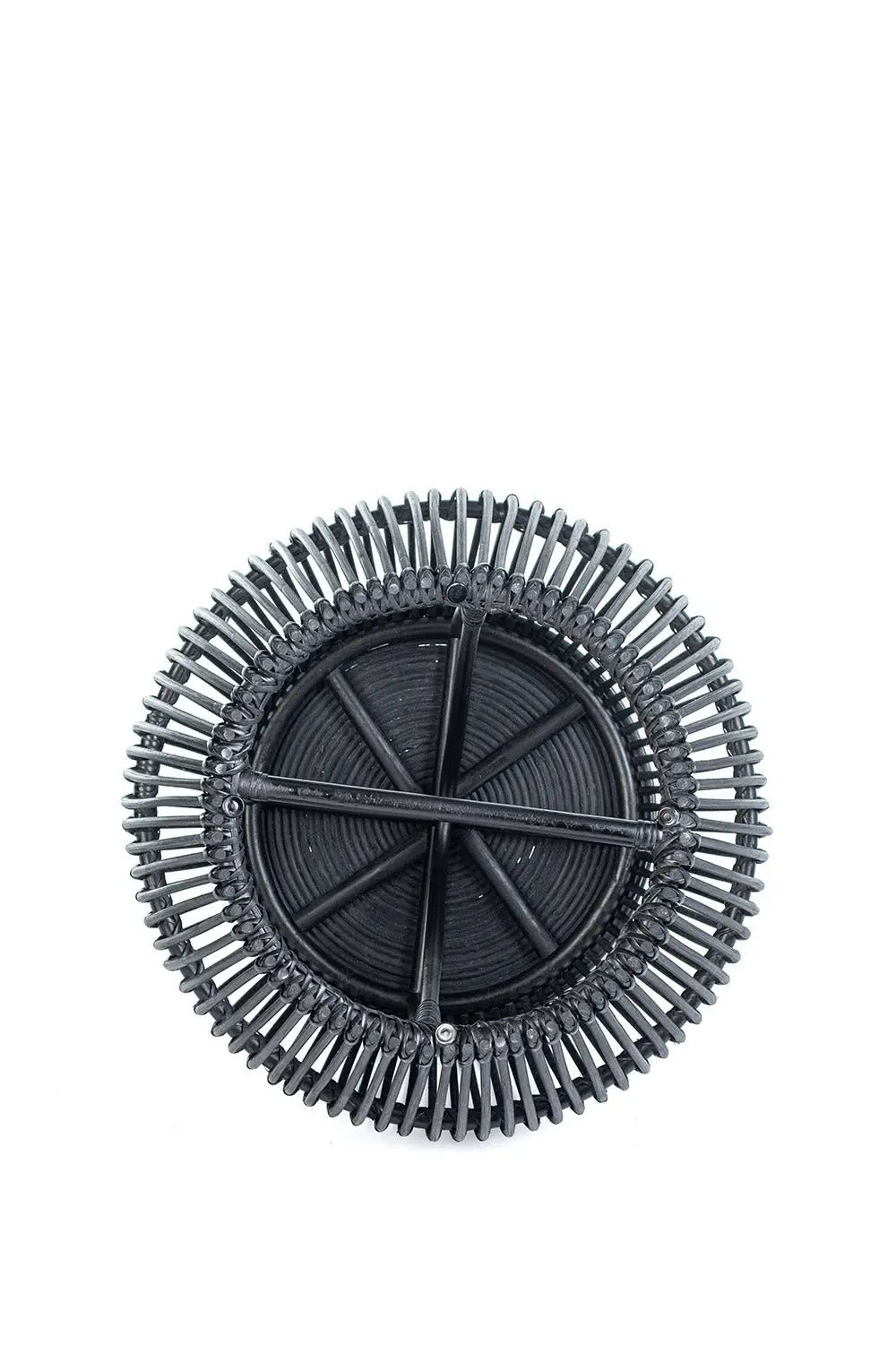 KEMBUNG Rattan Coffee Table Black 60 cm | Boho Living Room