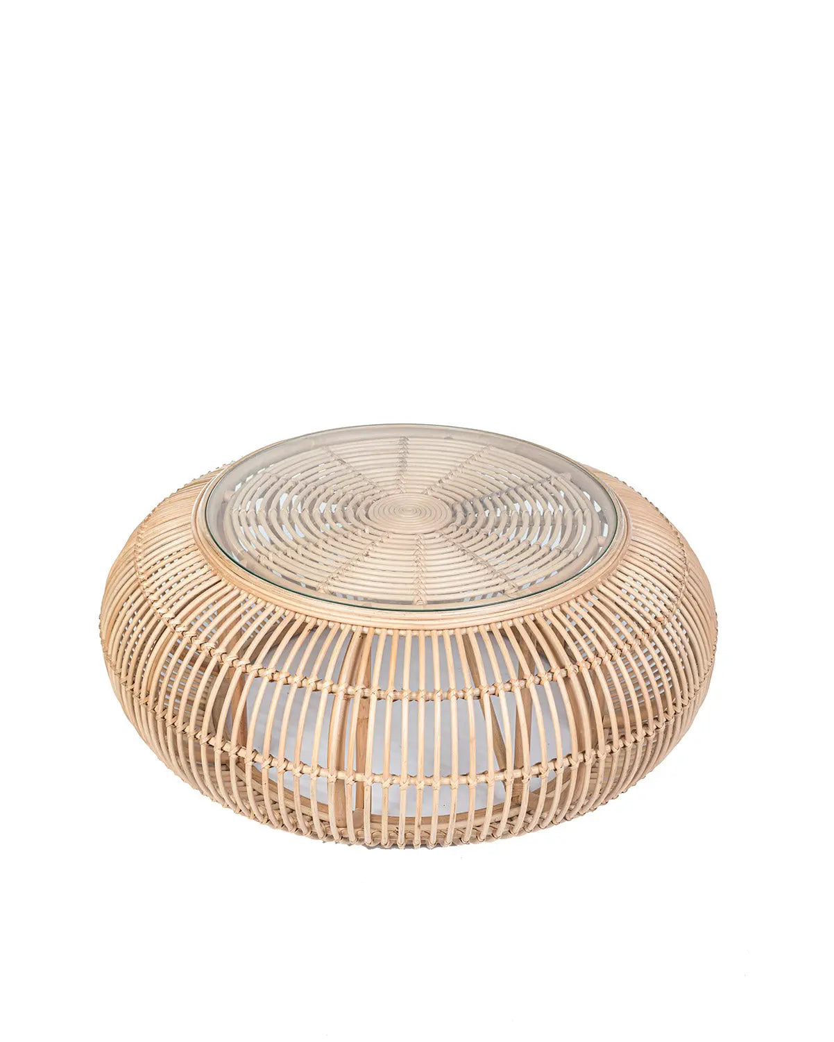 WATU Rattan Coffee Table Natural 100 cm | Boho Living Room