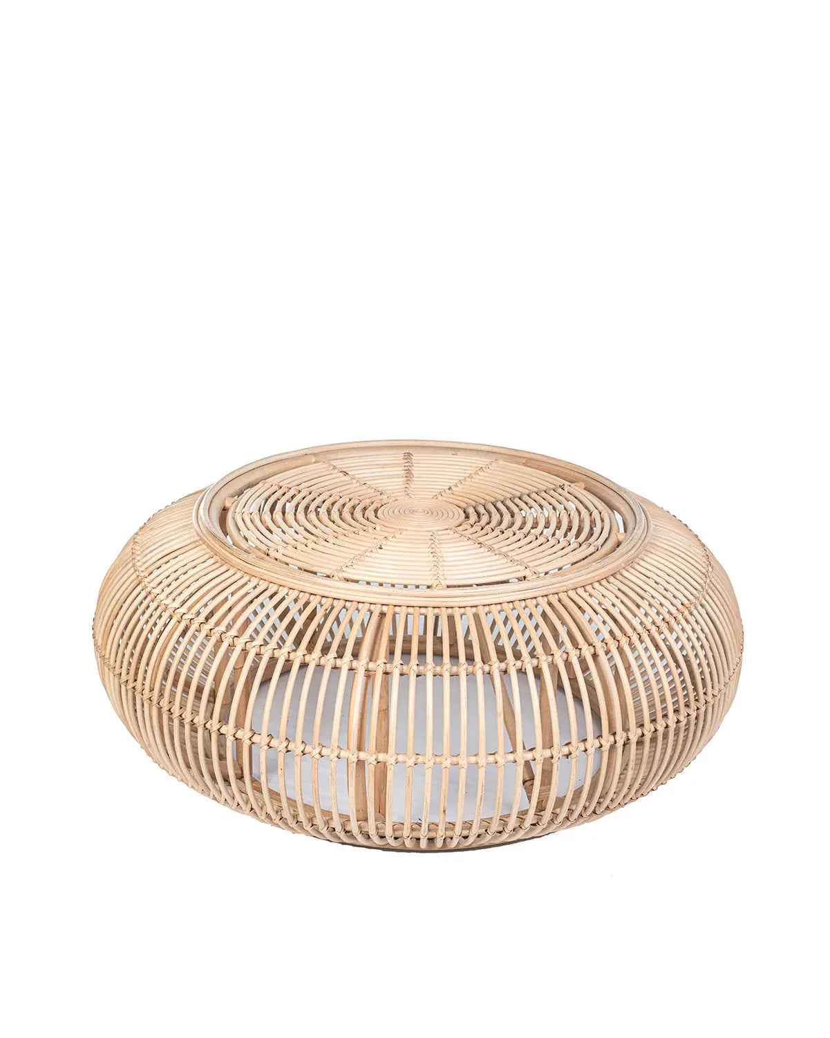 WATU Rattan Coffee Table Natural 100 cm | Boho Living Room