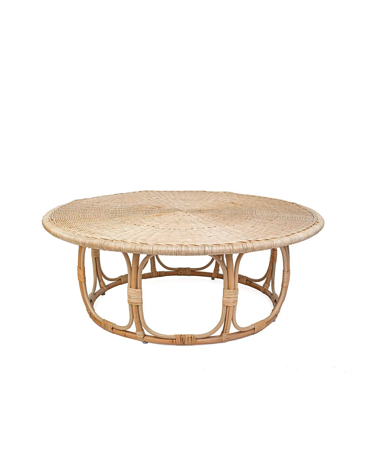 FITRIT Rattan Coffee Table Natural 80 cm | Boho Style