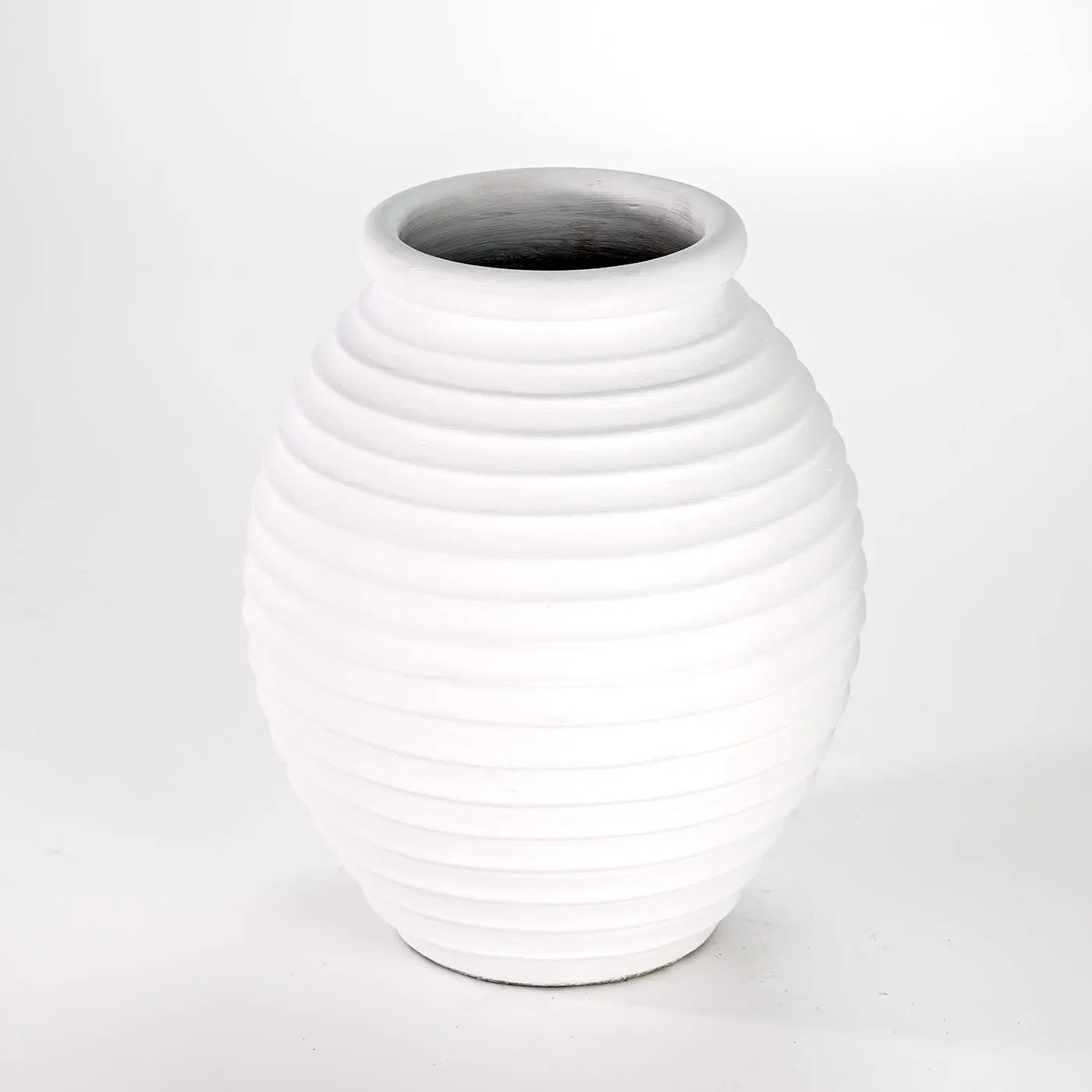 LOS COCOS White Ceramic Vase Set 3 Pieces | Handcrafted Home Decor