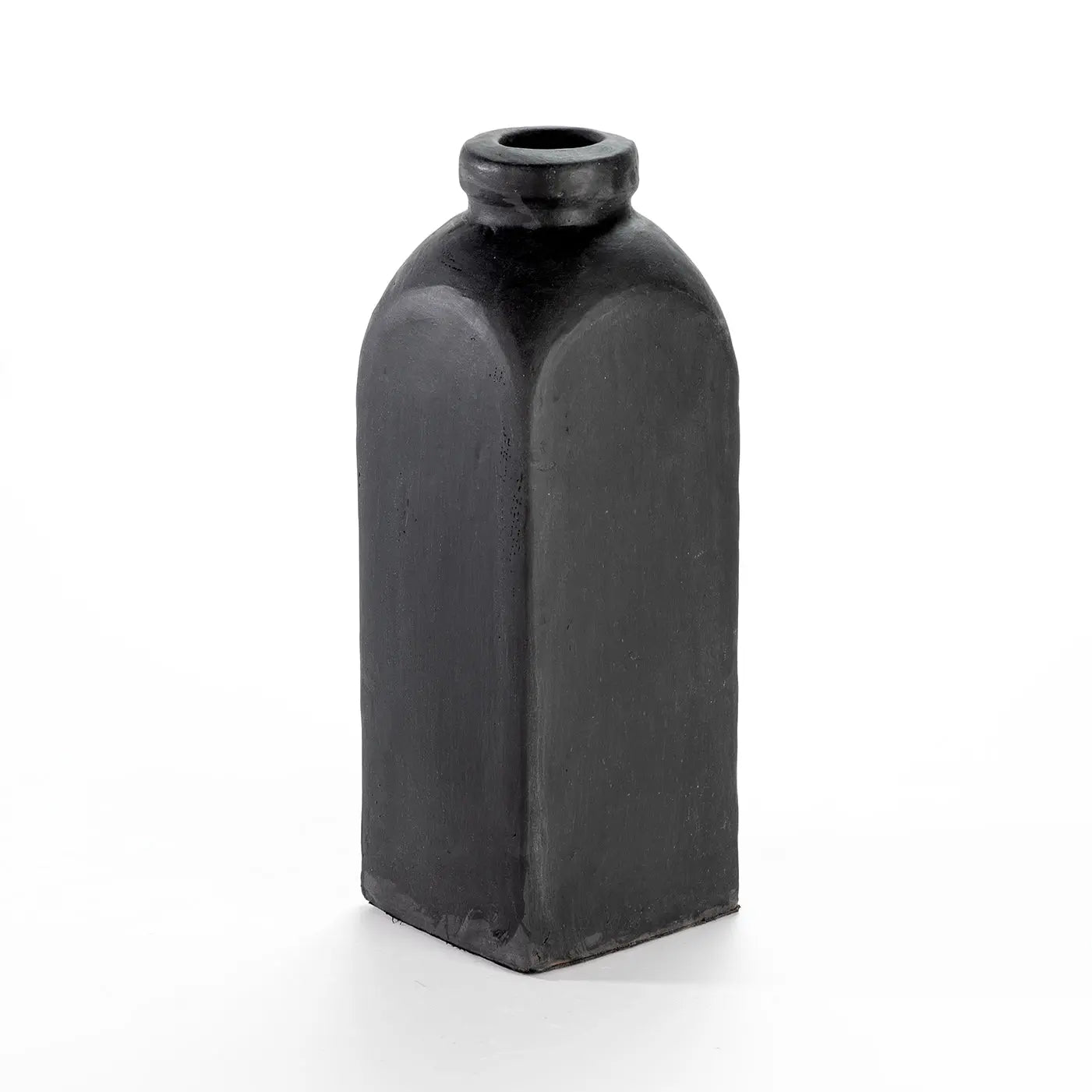 NERO Black Ceramic Vase Set 3 Pieces | Handcrafted Modern Decor