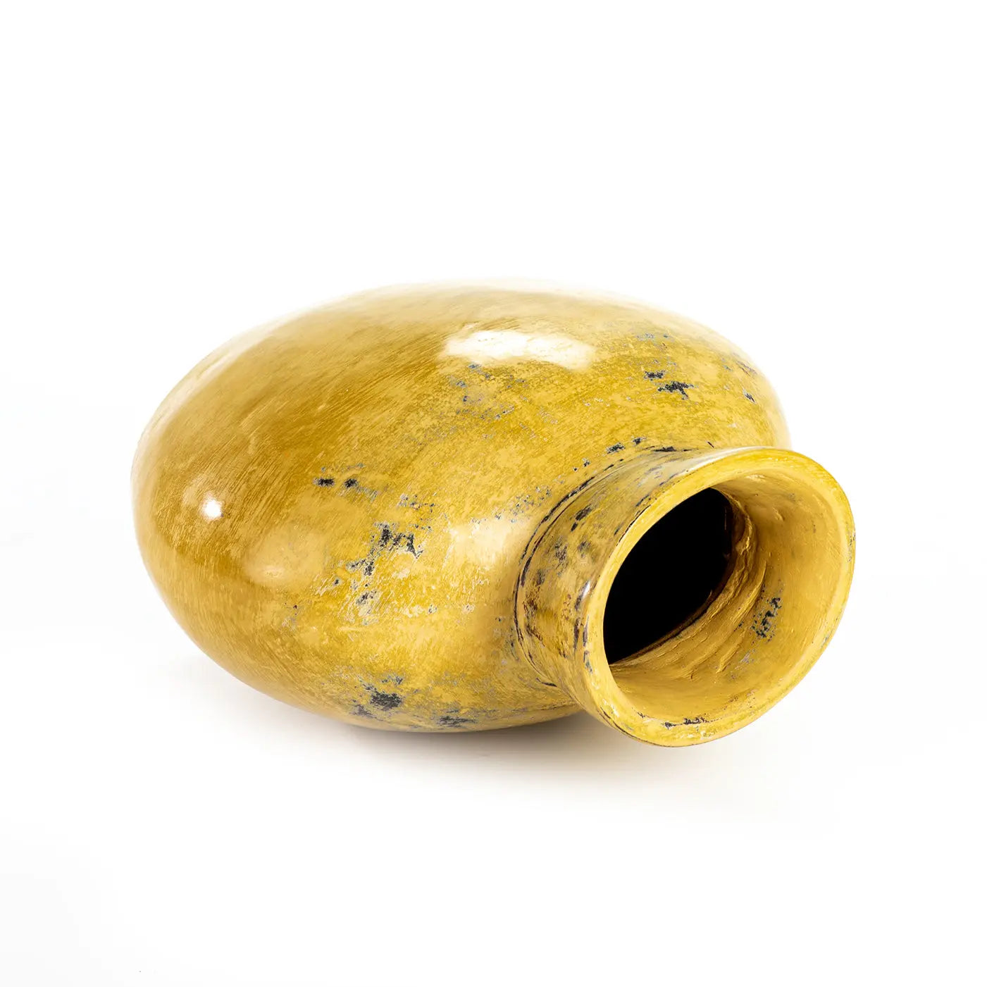 VARADERO Yellow Ceramic Vase Set 3 Pieces | Handcrafted Decorative Accents