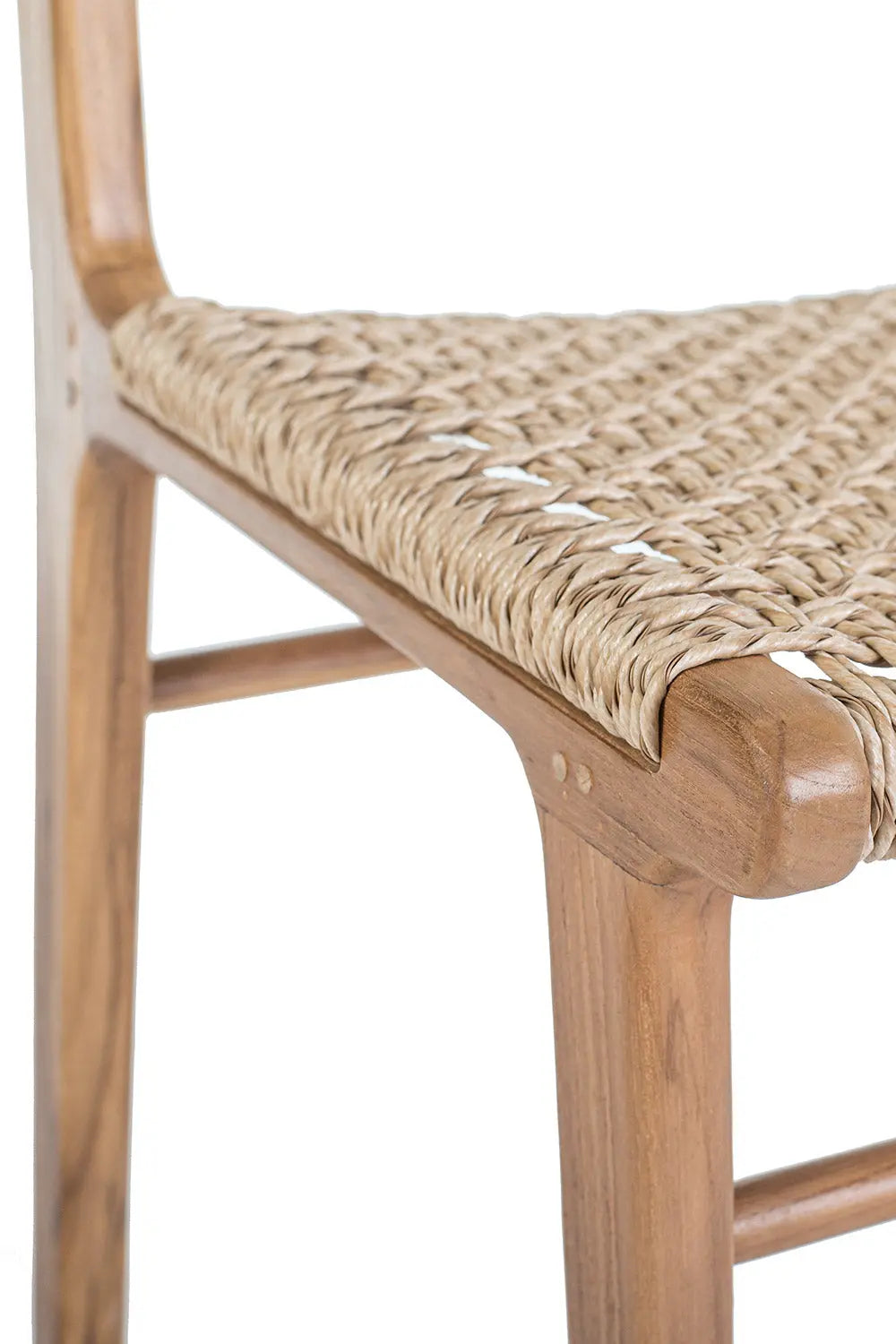 JAMY Teak & Rope Dining Chair | Boho Elegant Seating