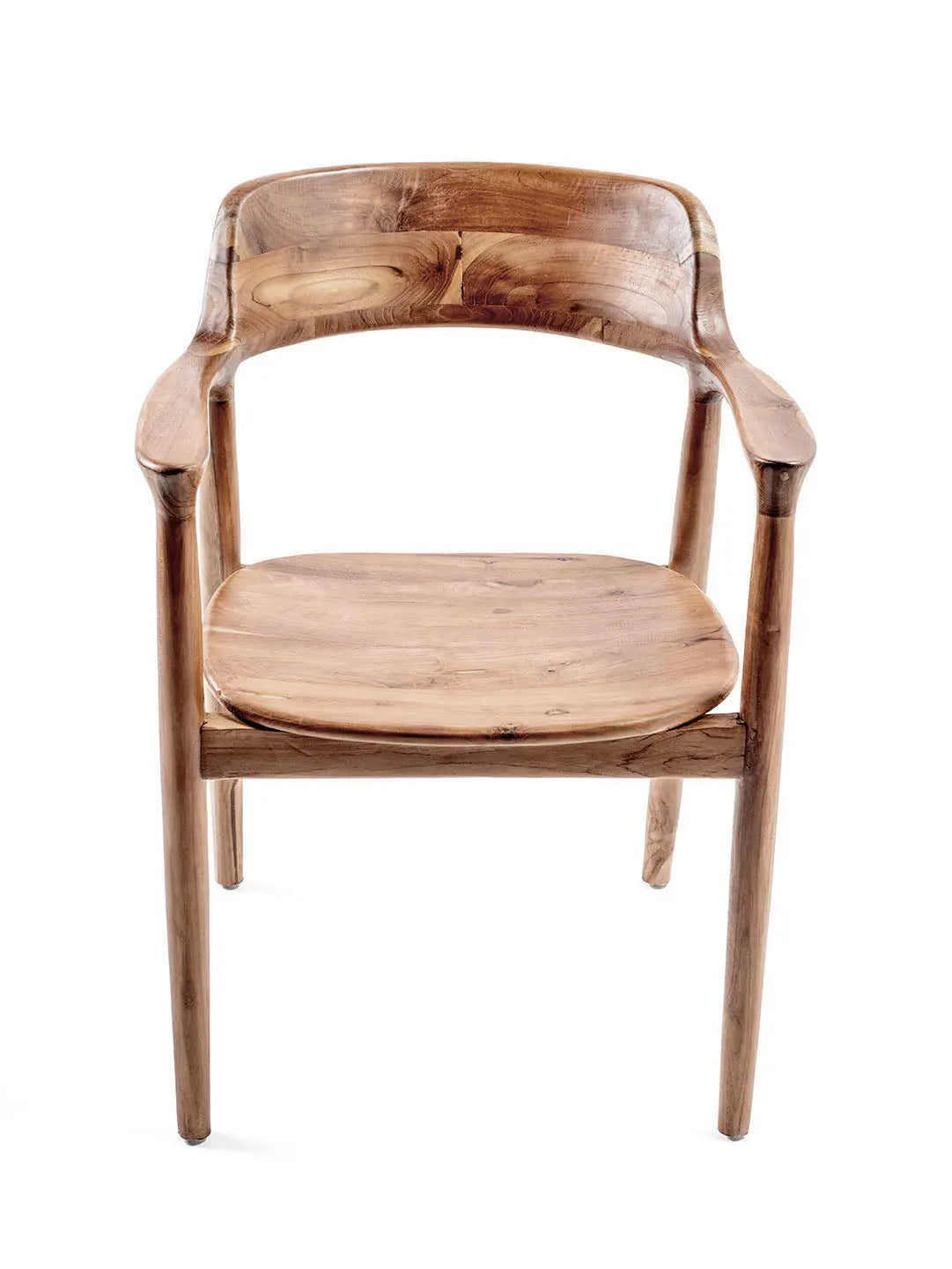 SUGAR SAND Dining Chair | Exotic Wood High-Back Seat
