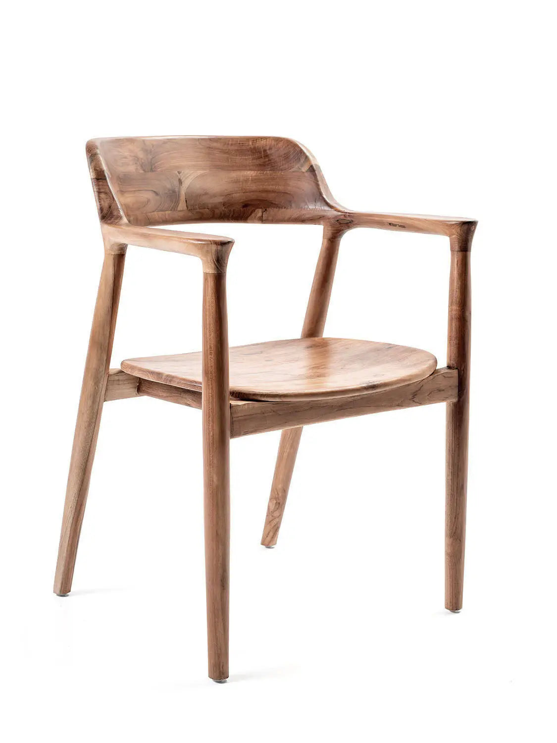 SUGAR SAND Dining Chair | Exotic Wood High-Back Seat