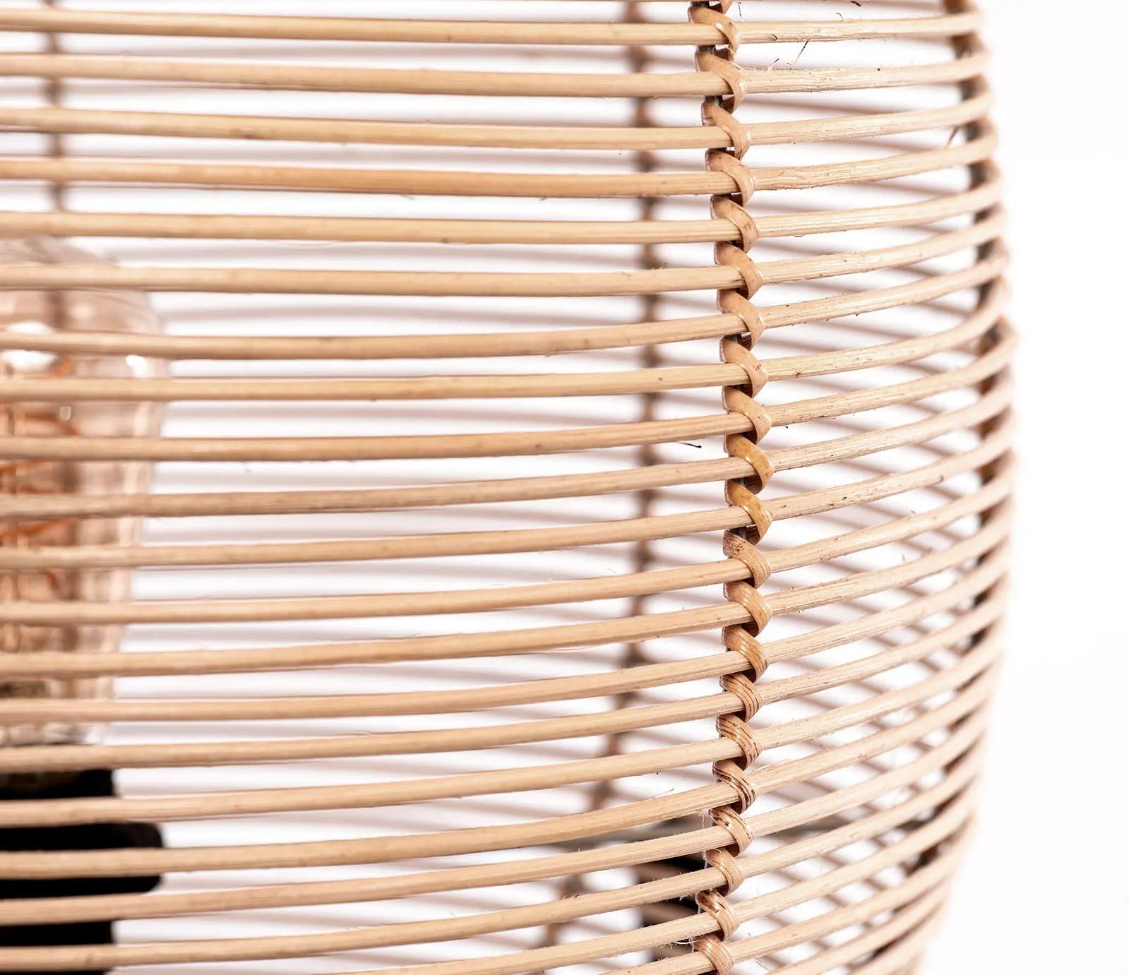 JAMAICA Rattan & Iron Floor Lamp 160 cm | Home Lighting