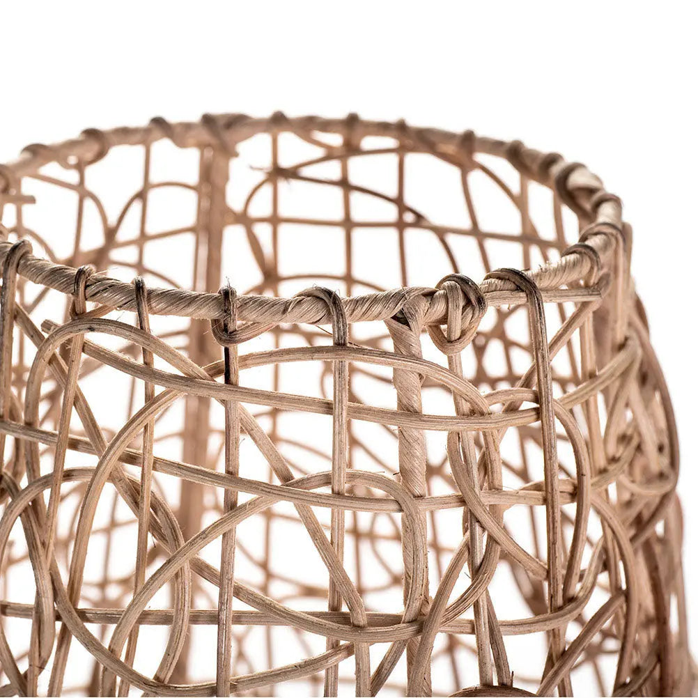 MAYA Rattan Floor Lamp Natural 120 cm | Exotic Accent Lamp