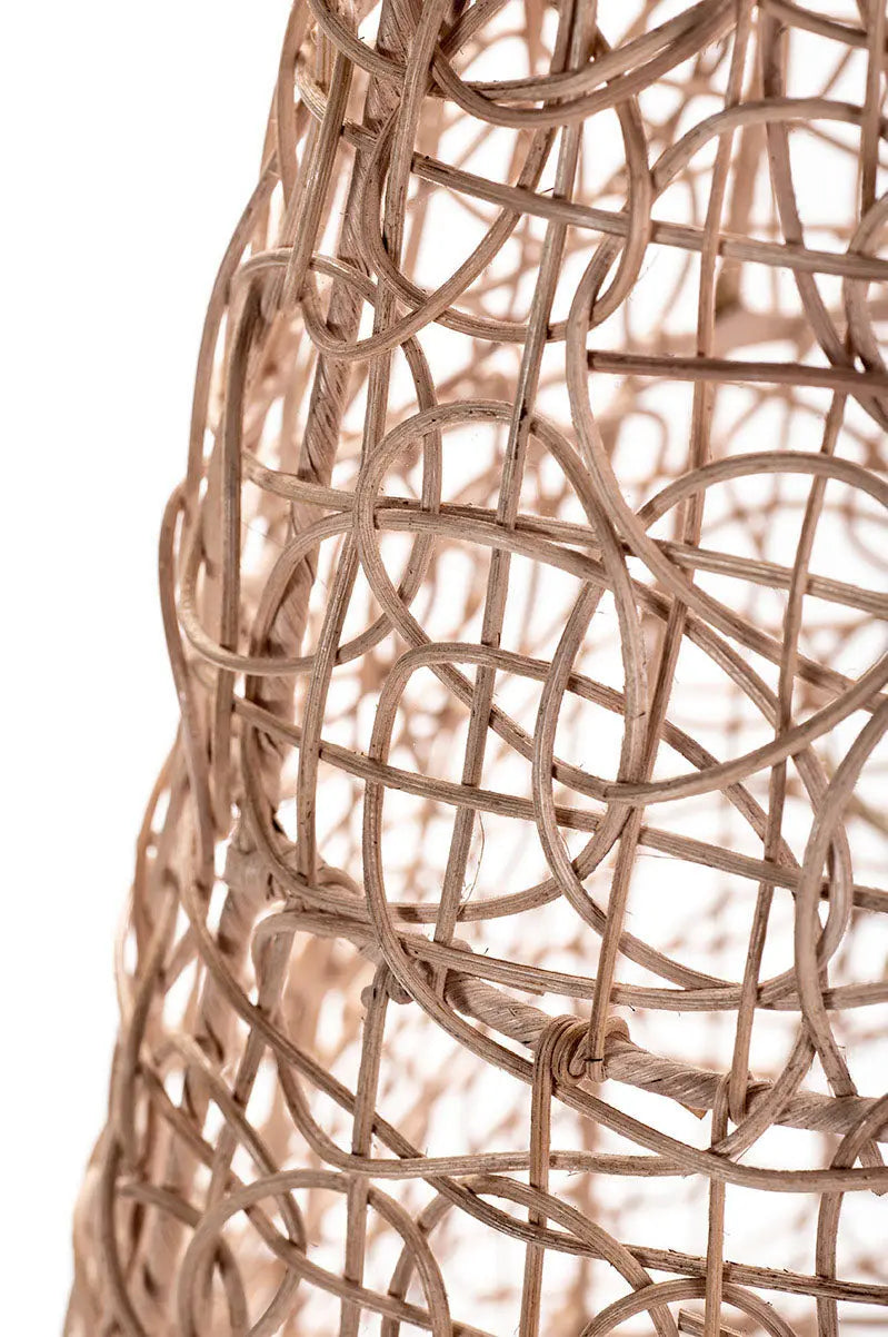 MAYA Rattan Floor Lamp Natural 120 cm | Exotic Accent Lamp