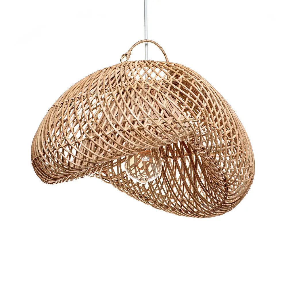 LEA Rattan Pendant Lamp Natural 26x40 cm | Accent Lighting