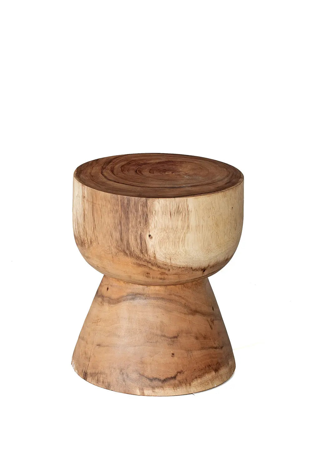 HUGO Wood Stool | Solid Suar Timber Seating