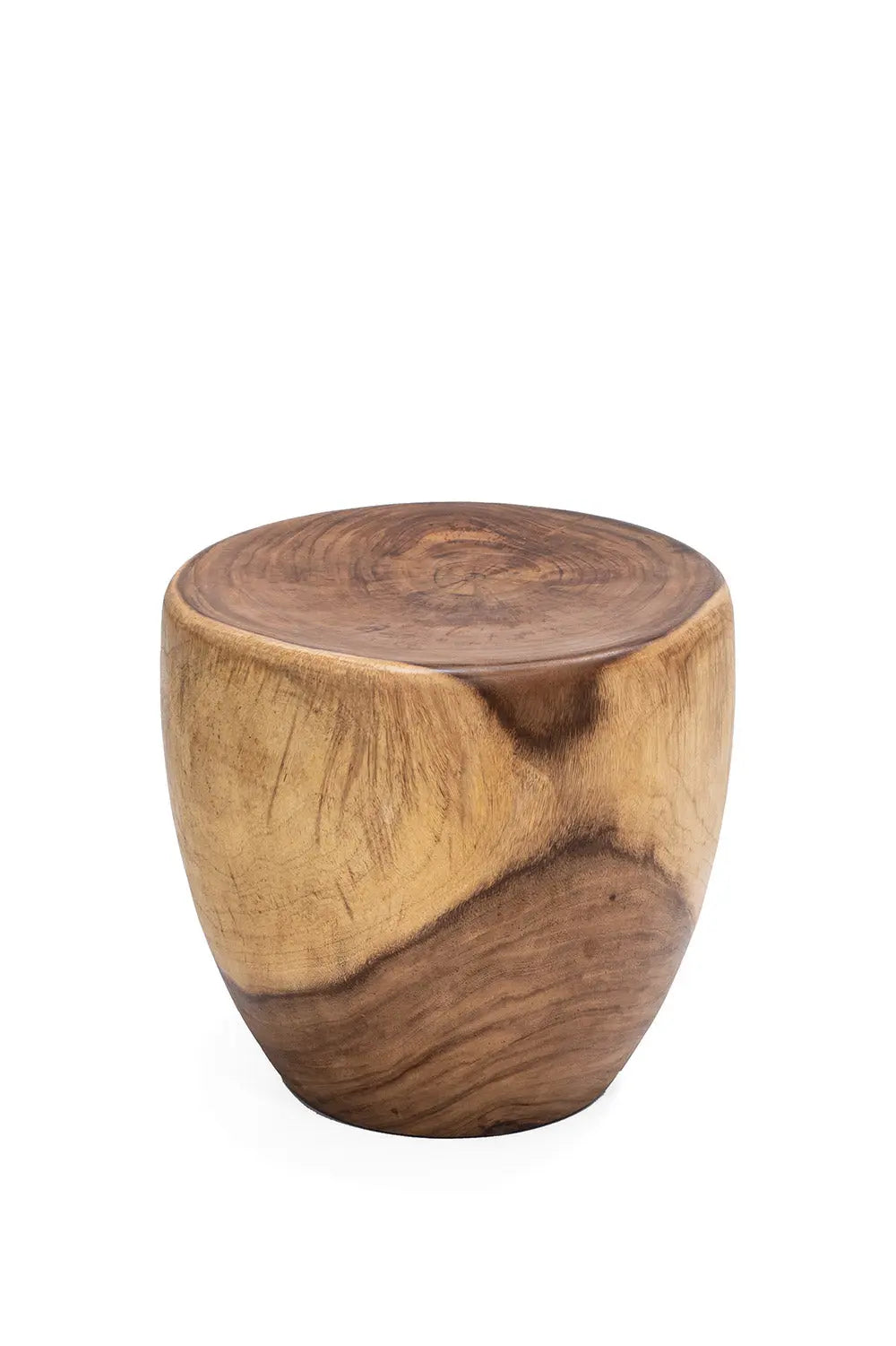 SKANDI L Wood Stool | Solid Suar Timber Seating