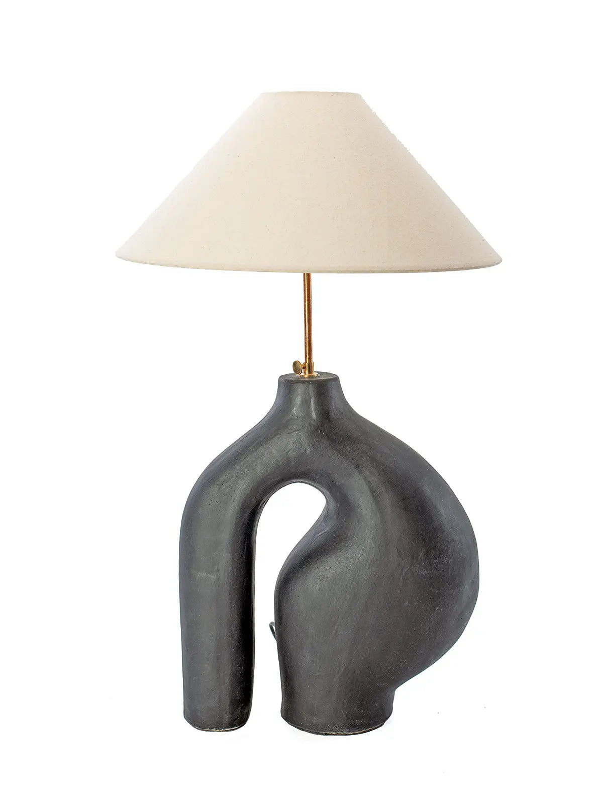 RICCO Linen & Ceramic Table Lamp Ø45 cm | Elegant Lighting