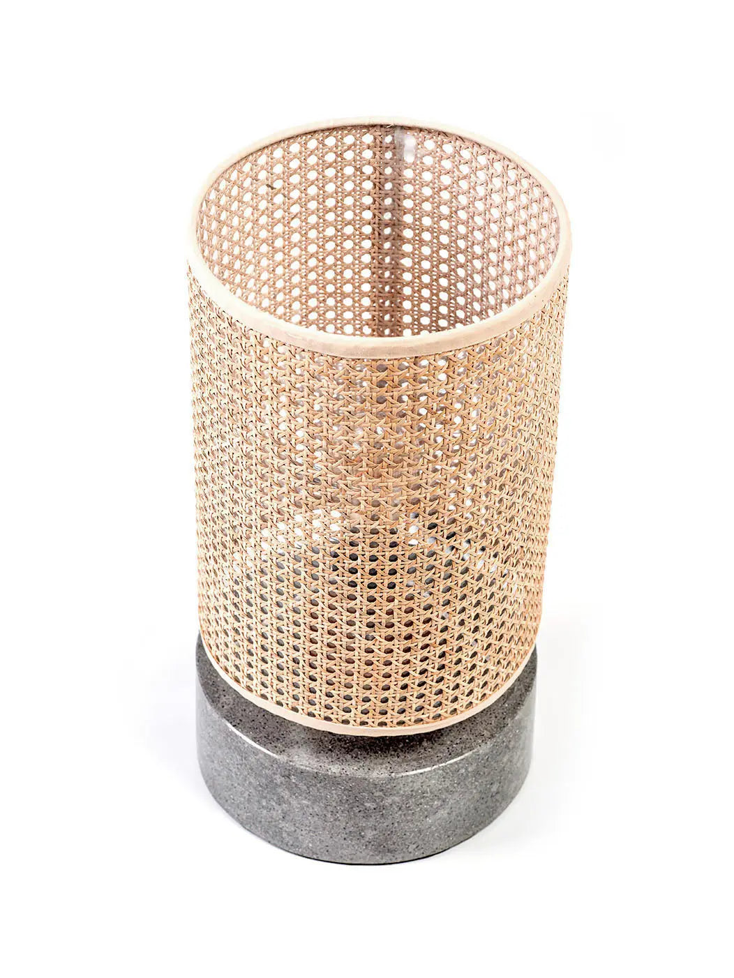 NIKO Rattan Table Lamp Gray Ø25 cm | Boho Lighting