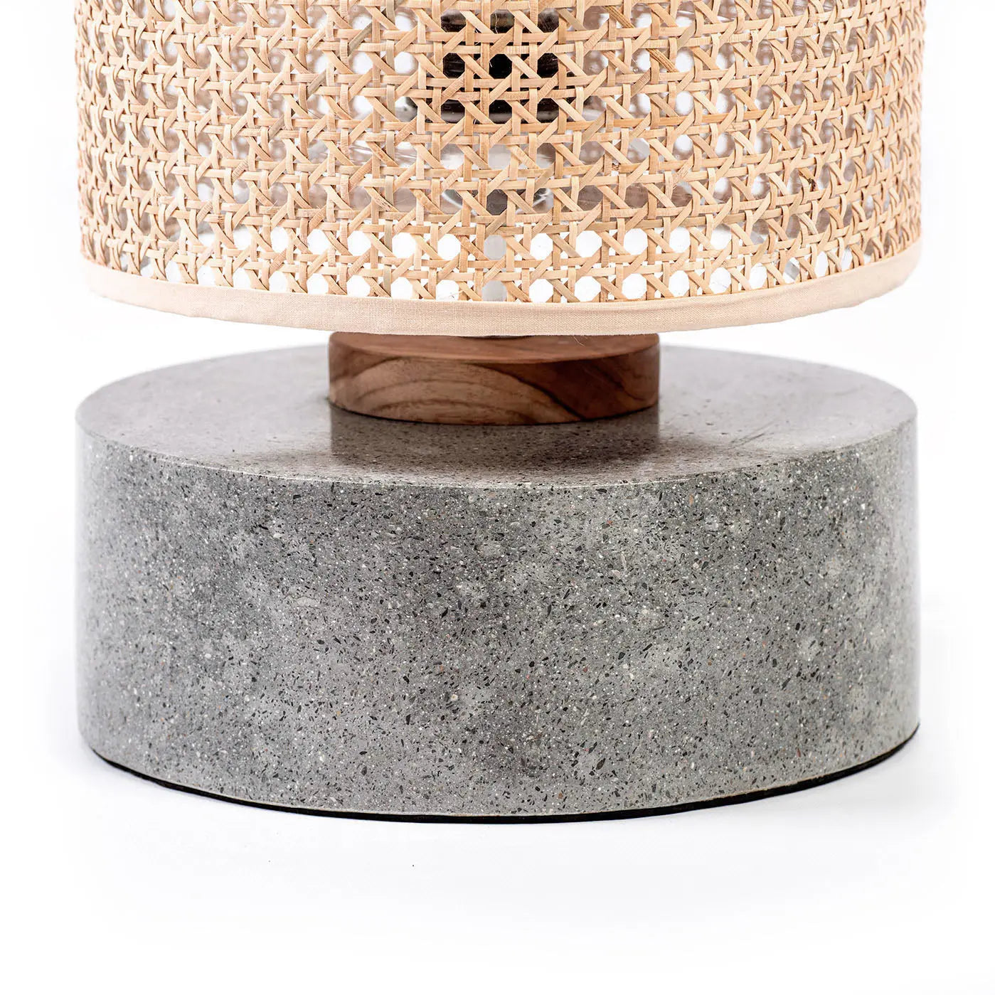 NIKO Rattan Table Lamp Gray Ø25 cm | Boho Lighting