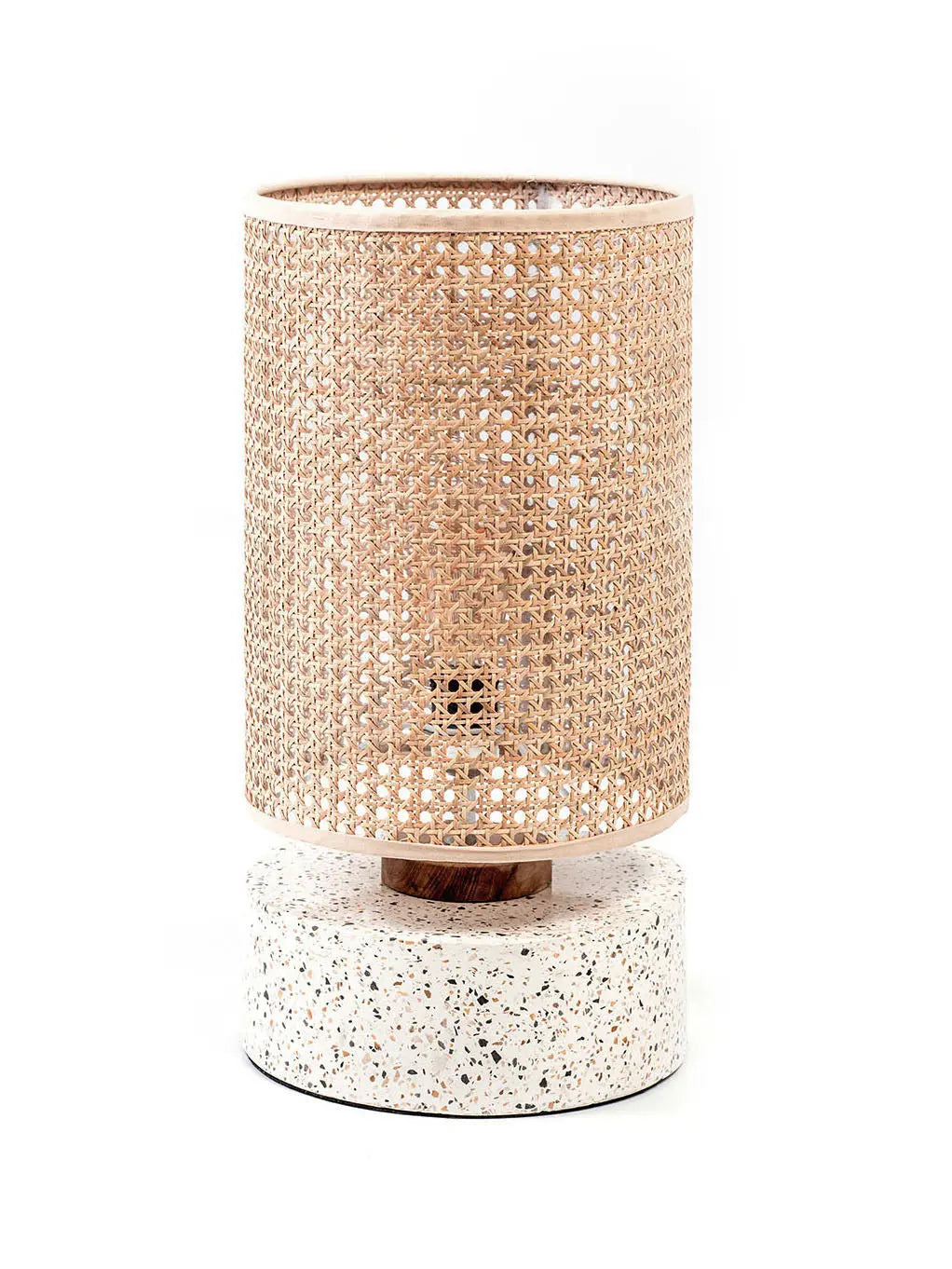 NIKO Rattan Table Lamp White Ø25 cm | Boho Lighting