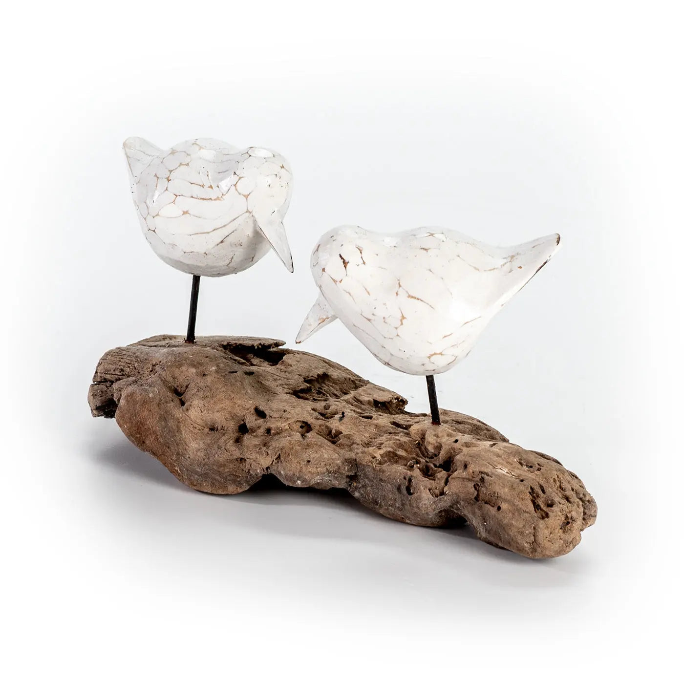 SI JIN Wooden Bird Decoration 23x8 cm | Handcrafted Home Accent