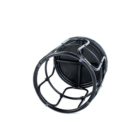 Black snowshoe on a white background