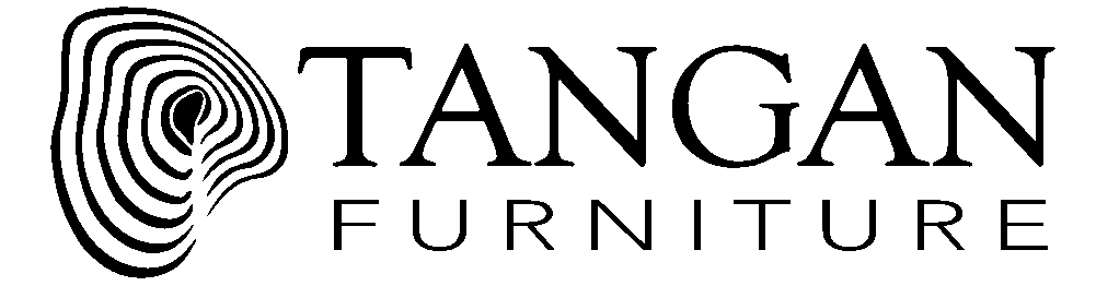 Logo of Tangan Furniture with a stylized wave design on a white background