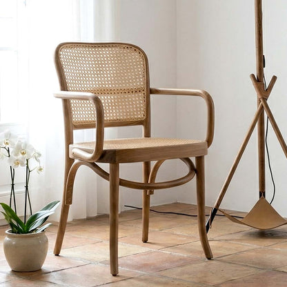 NAKAL Teak & Rattan Dining Chair | Boho Elegant Seating