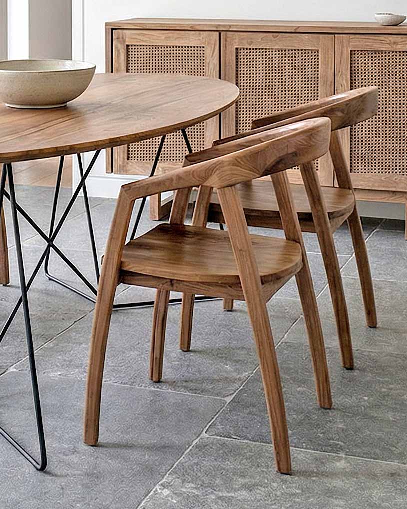 PAROS Dining Chair | Handcrafted Exotic Wood Seat