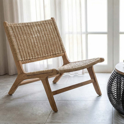 HALF MOON Teak Lounge Chair | Handcrafted Luxury Seating