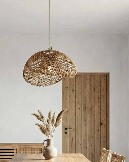 LEA Rattan Pendant Lamp Natural 26x40 cm | Accent Lighting