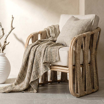 TAYO Solo Rattan Sofa | Boho-Rustic Living Chair