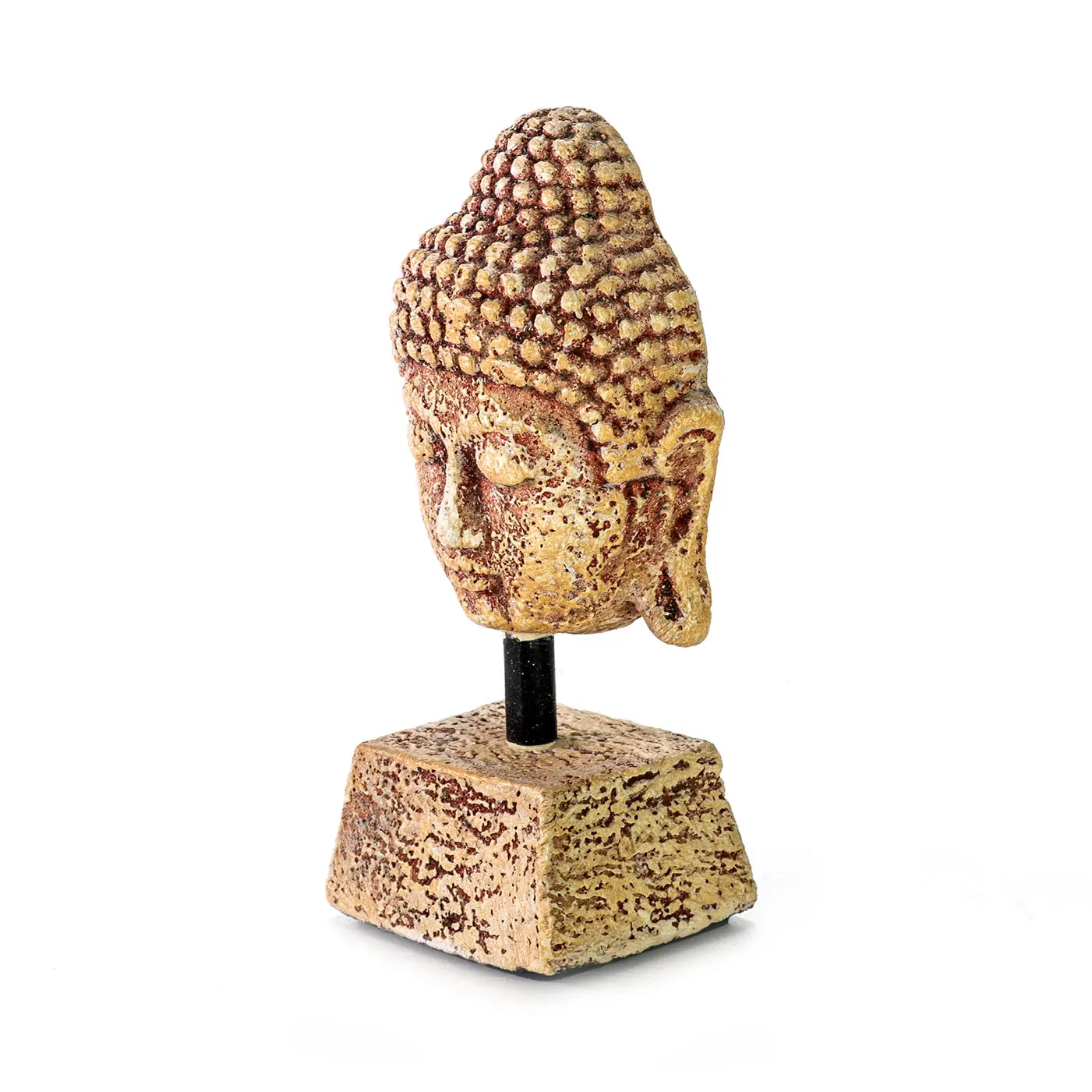 BUDDHA Sculpture Head Small 10x22 cm | Peaceful Home Decor