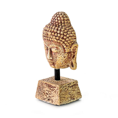 BUDDHA Sculpture Head Small 10x22 cm | Peaceful Home Decor