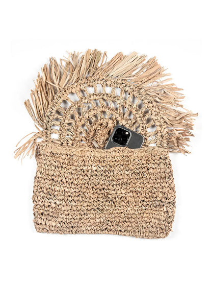 RATIH Natural Clutch Bag 30x20 cm | Stylish Beach Accessory