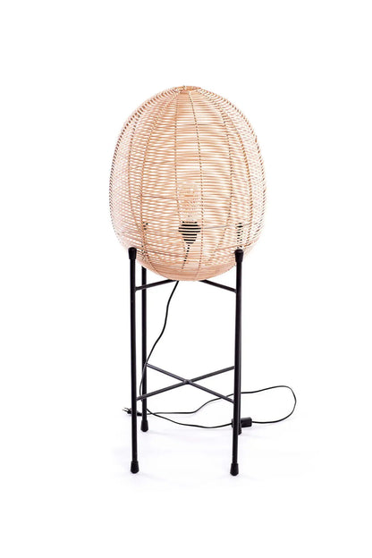 JAMAICA Rattan & Iron Floor Lamp 100 cm | Accent Lamp