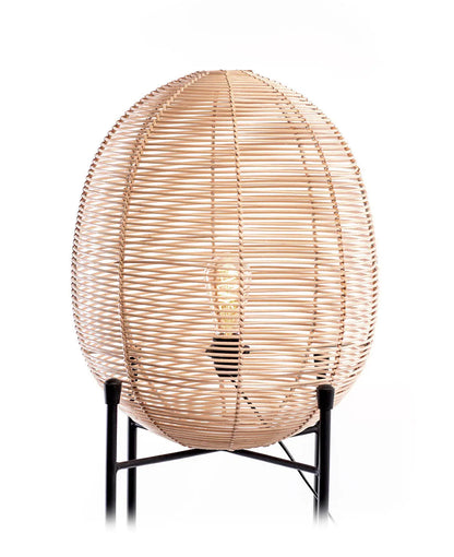 JAMAICA Rattan & Iron Floor Lamp 100 cm | Accent Lamp