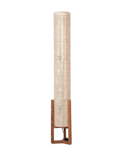 BORA BORA Rattan & Wood Floor Lamp 150 cm | Home Lighting
