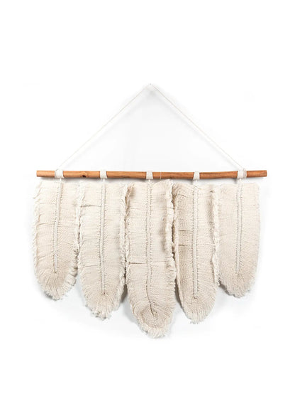 BOHO LEAVES Macrame Wall Decoration 100x70 cm | Handcrafted Boho Art