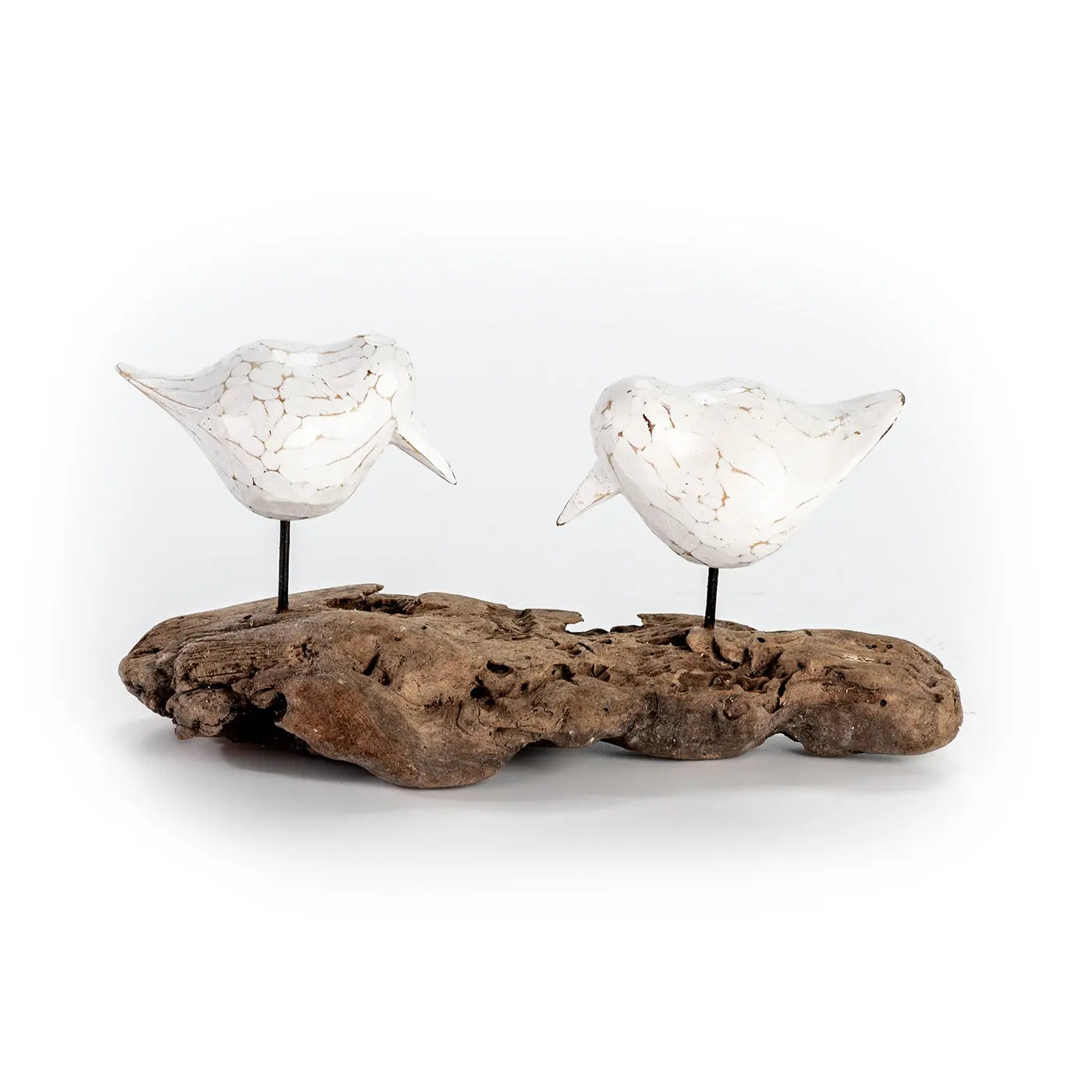 SI JIN Wooden Bird Decoration 23x8 cm | Handcrafted Home Accent